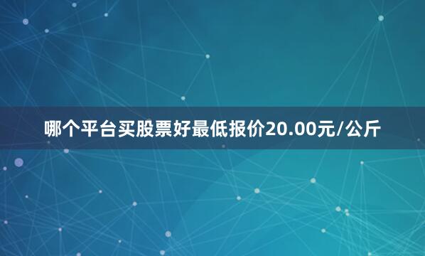 哪个平台买股票好最低报价20.00元/公斤