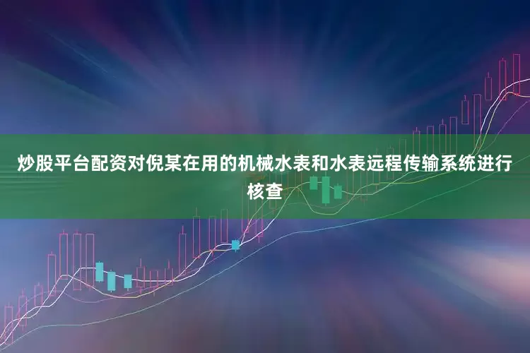 炒股平台配资对倪某在用的机械水表和水表远程传输系统进行核查
