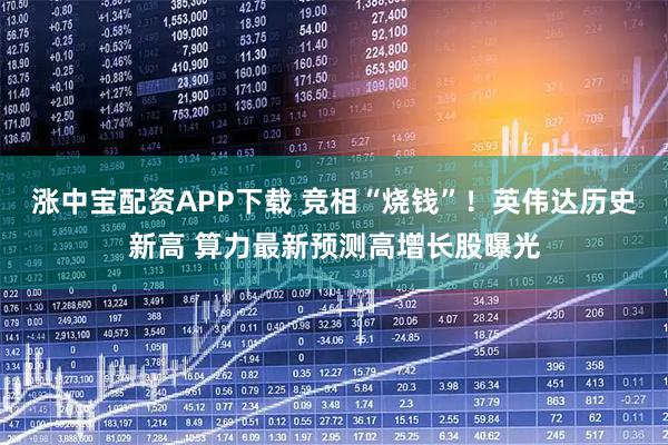 涨中宝配资APP下载 竞相“烧钱”！英伟达历史新高 算力最新预测高增长股曝光